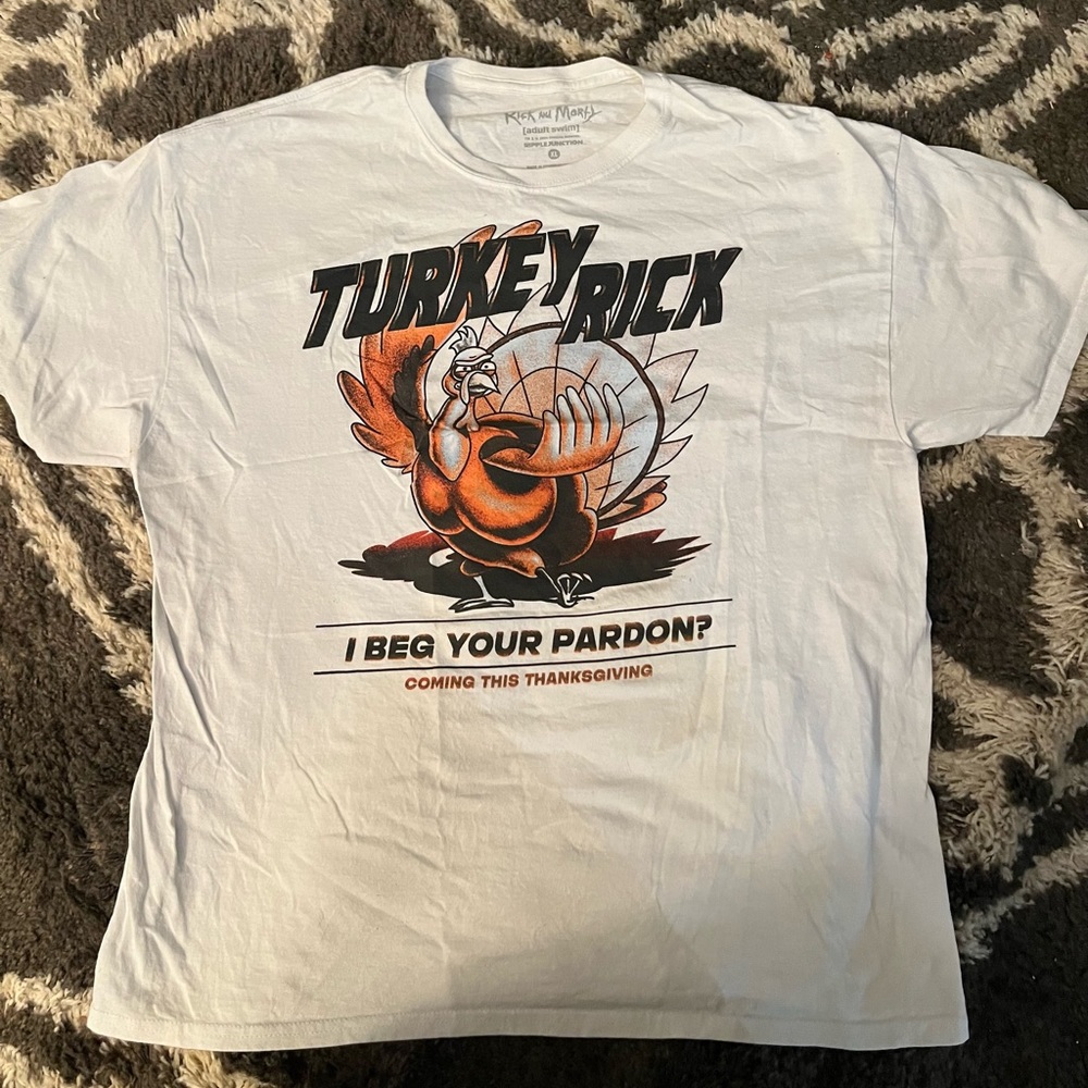 RICKY AND MORTY WHITE T-SHIRT, MENS, SIZE: large.